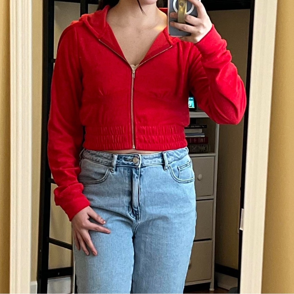 Red Zip-Up Hoodie